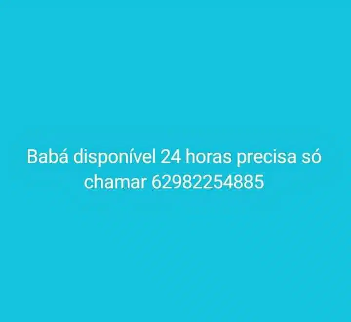 Babá disponível 24 horas